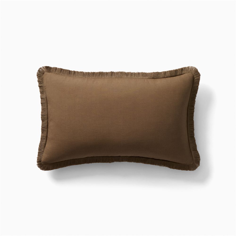 TENCEL Linen Fringe Cushion Cover West Elm Australia